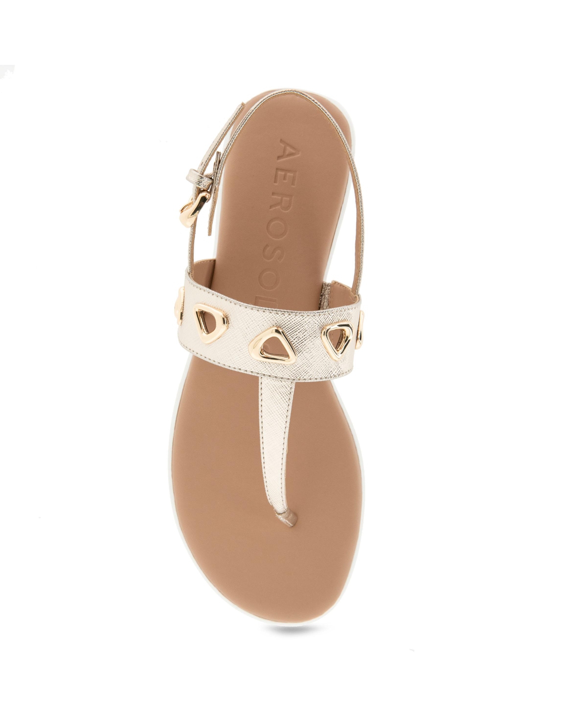 AEROSOLES WOMEN'S LAGO ROUND TOE THONG SANDALS 