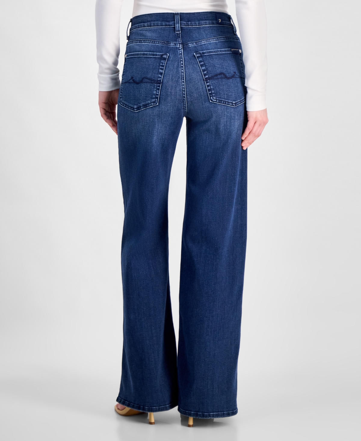 7 For All Mankind Women's Josefina Ultra High Rise Wide-leg Jeans In Tangeri