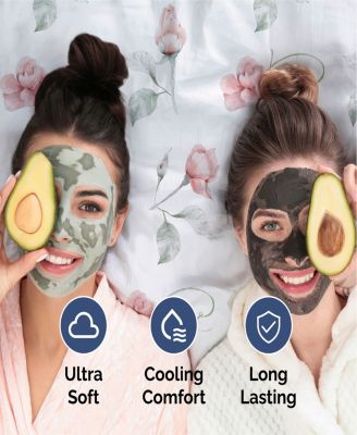 4 Piece Microfiber Floral Sheet Set - Queen