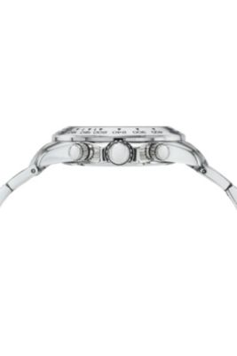 Preston Stainless Steel Silver Tone & Ice Blue Men's Watch 1036APRS