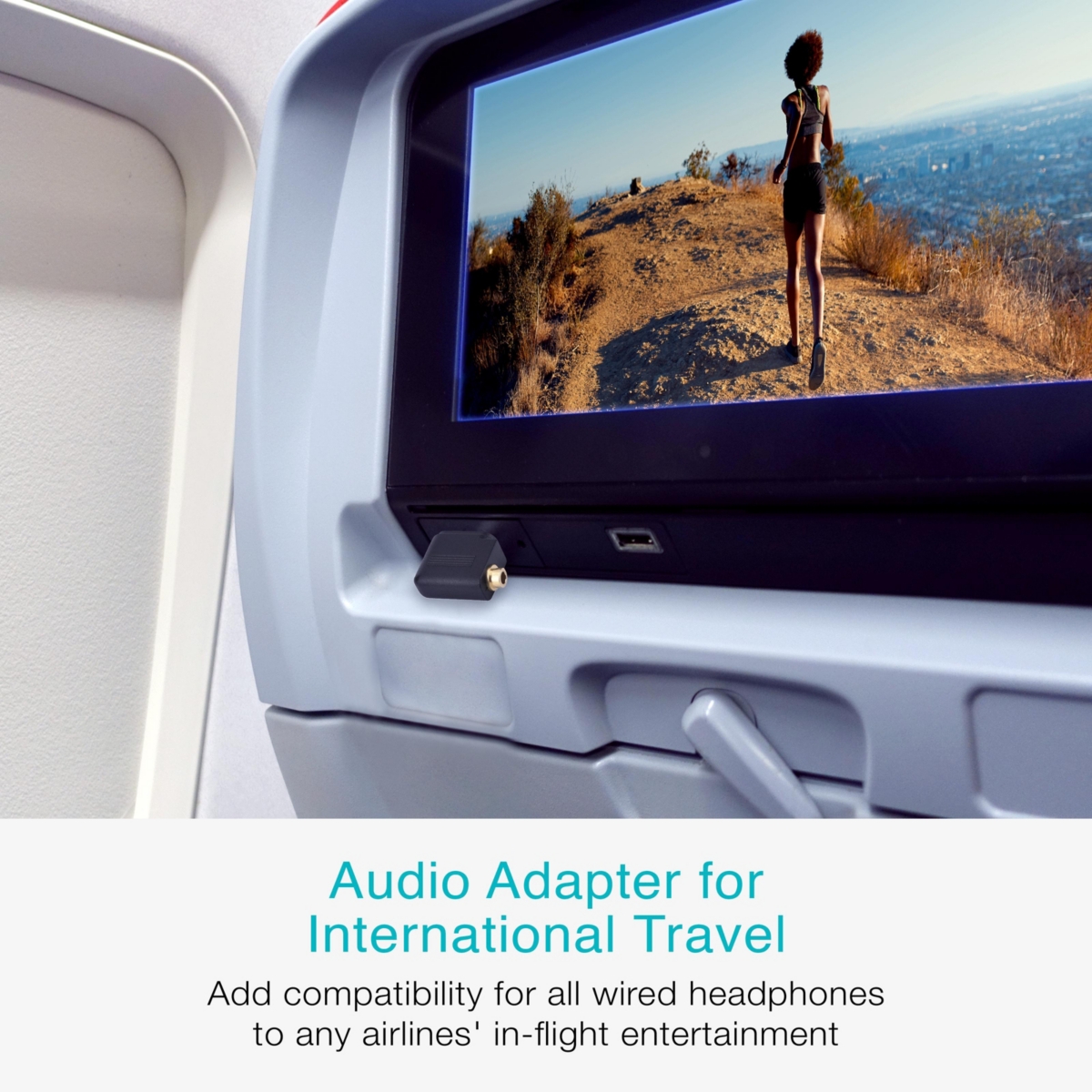 Mee audio Airplane Headphone Adapter for in-Flight Entertainment Systems
