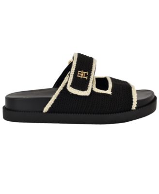 Women's Landyn Crochet Double Band Flat Sandals