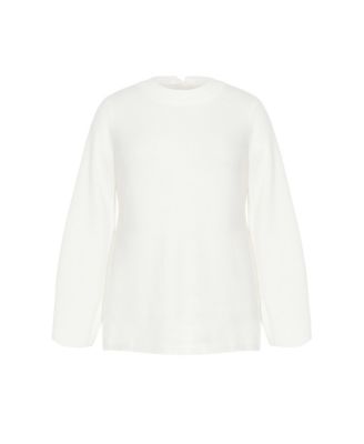 CITY CHIC Plus Size Bow Back Sweater - Macy's