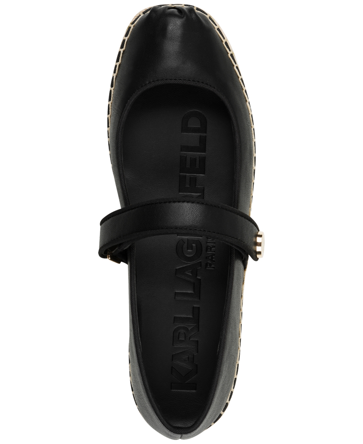 Shop Karl Lagerfeld Women's Mikai Espadrille Flats In Black
