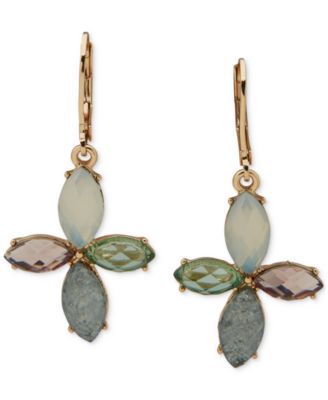 Anne Klein - Multi-Stone Flower Drop Earrings