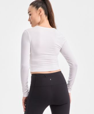 Women's Soft Rib Long-Sleeve Top, Exclusively at Macy's