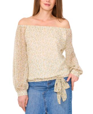 Vince Camuto - Women's Off-The-Shoulder Balloon-Sleeve Top