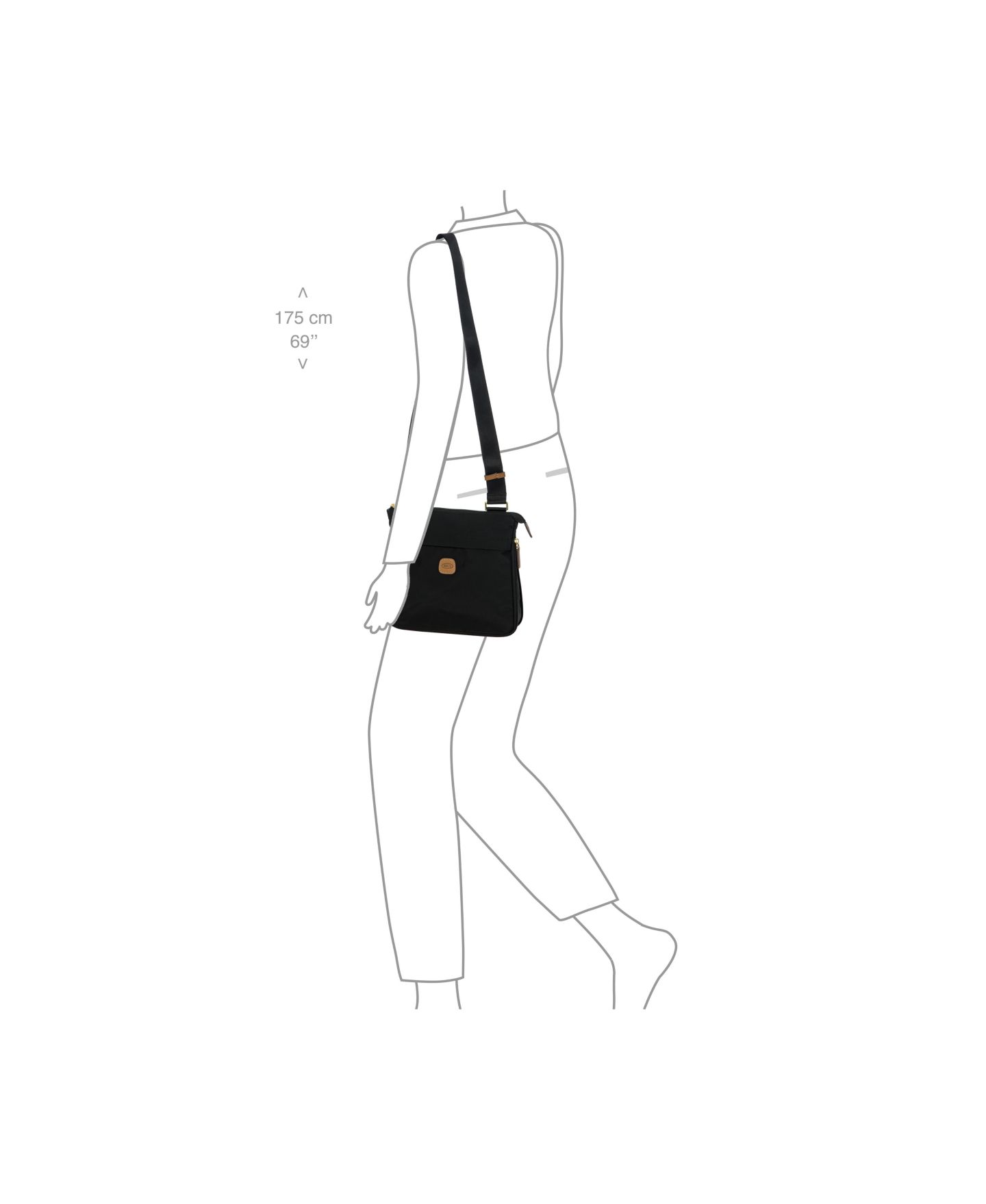 Женская сумка Bric's Milano X-TRAVEL Expandable Shoulderbag, цвет: Чёрный — фото 7