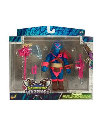 Saurozoic Warrior Range Brakhion: Futuristic, Armored Dinosaur Hero – Highly Articulated, Posable Collectible Action Figure with Full Range of Accessories – 6 Inch Scale 1:12, Ages 8+