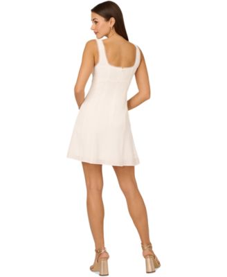 by Adrianna Papell Women's Scalloped-Trim Fit & Flare Dress