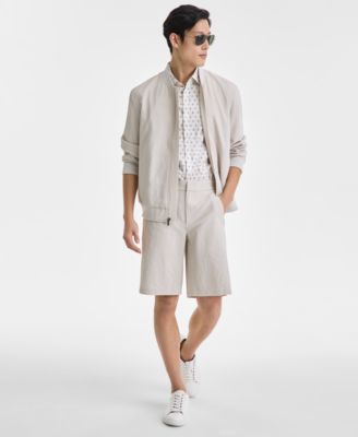 Mens Crewneck T Shirt Modern Puckered Shorts Modern Puckered Bomber Jacket Exclusively At Macys