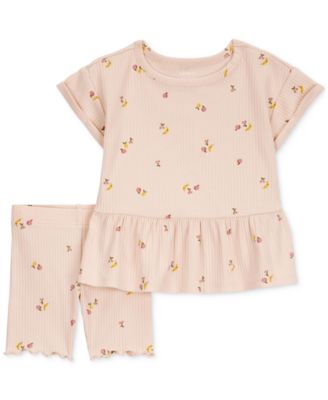Carter's - Toddler Girls Fruit-Print 2-Piece Short Set