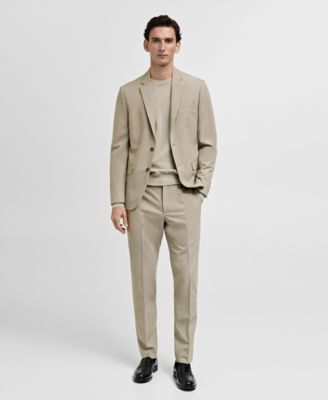 MANGO Men's Super Slim-Fit Suit Blazer