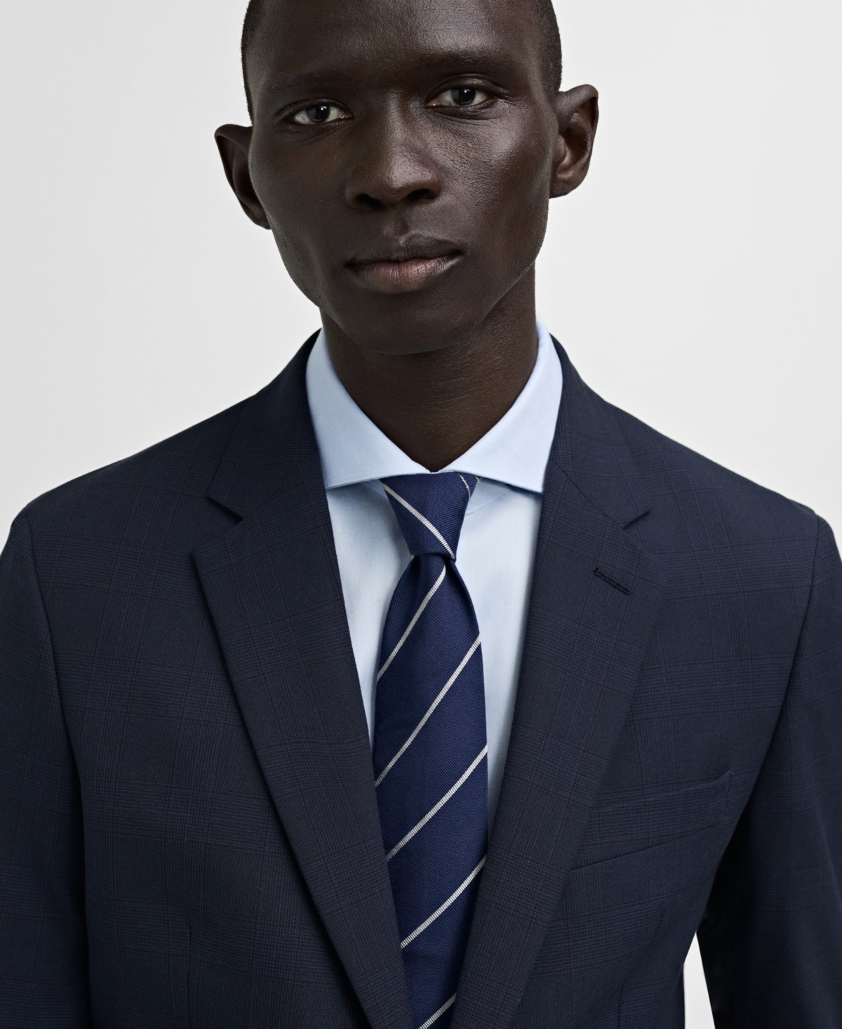 Shop Mango Men's Slim-fit Suit Blazer In Dark Navy