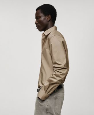 Men's Regular-Fit Stretch Cotton Shirt