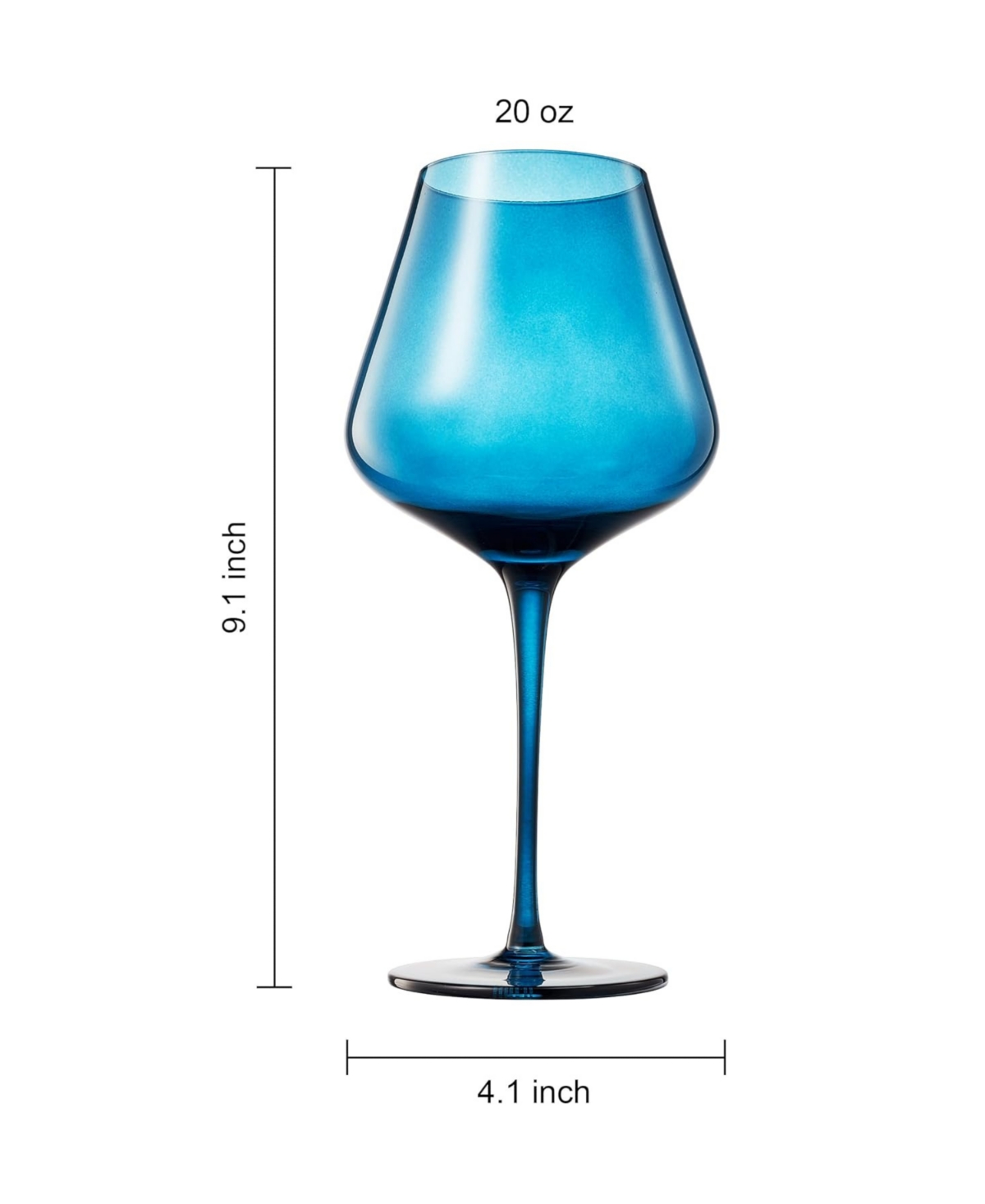 The Wine Savant Colors Of Hawaii Beach Wine Glasses, Set Of 5 In Blue