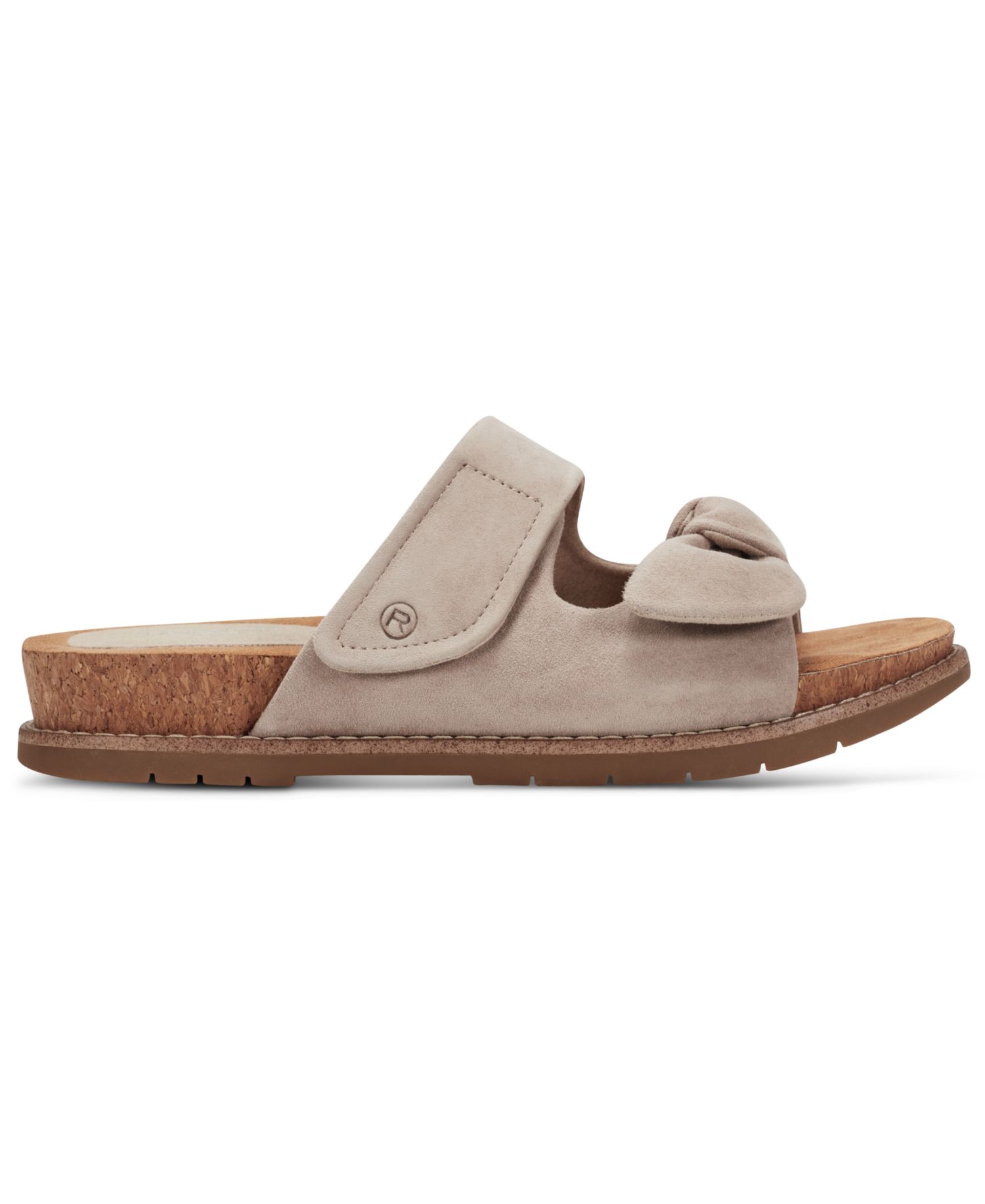 Women's Zova Bow Flat Slip-On Footbed Sandals