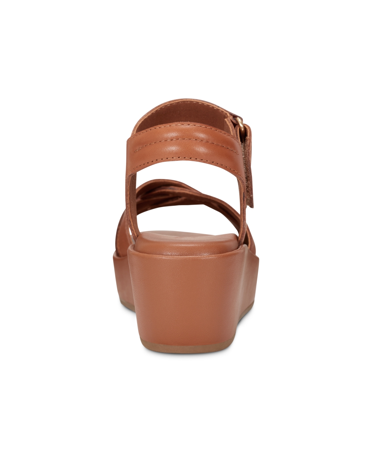 Shop Rockport Women's Amira Strappy Open Toe Casual Wedge Sandals In Medium Natural Leather
