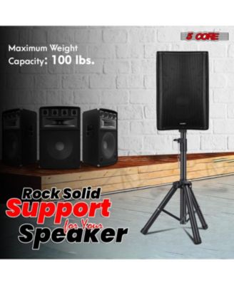Speaker Stand Tripod Tall Adjustable 36 Inch DJ Pole Mount Studio Monitor Stands