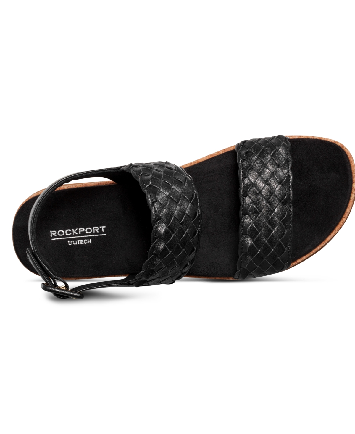 Shop Rockport Women's Yarelia Open Toe Casual Slingback Sandals In Black