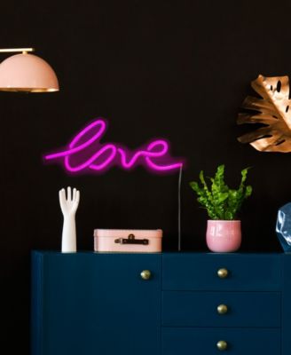 LED Lighted 'Love' Neon Style Valentine's Day Wall Sign, 18"