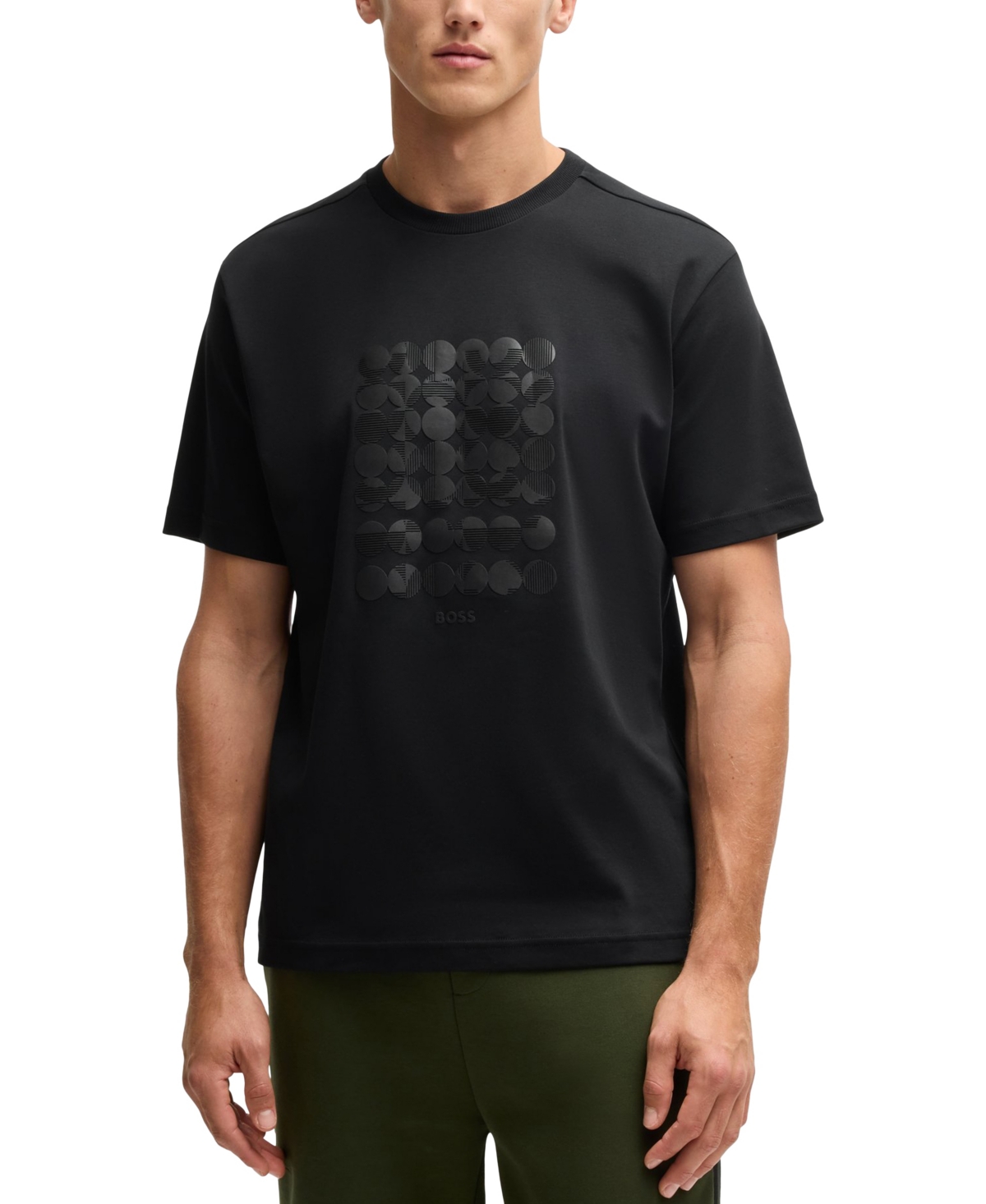 Shop Hugo Boss Boss By  Men's Interlock Cotton Regular-fit T-shirt In Black