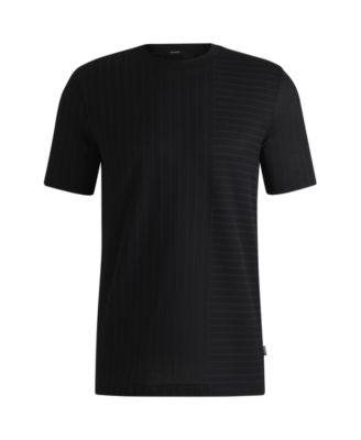 Men's Pinstripe Mercerized Cotton T-Shirt