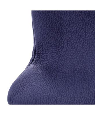 Pre-Owned Hermes Kelly 28 Handbag Blue Togo with Gold Hardware