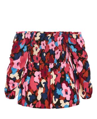 Women's Poppy Print Top