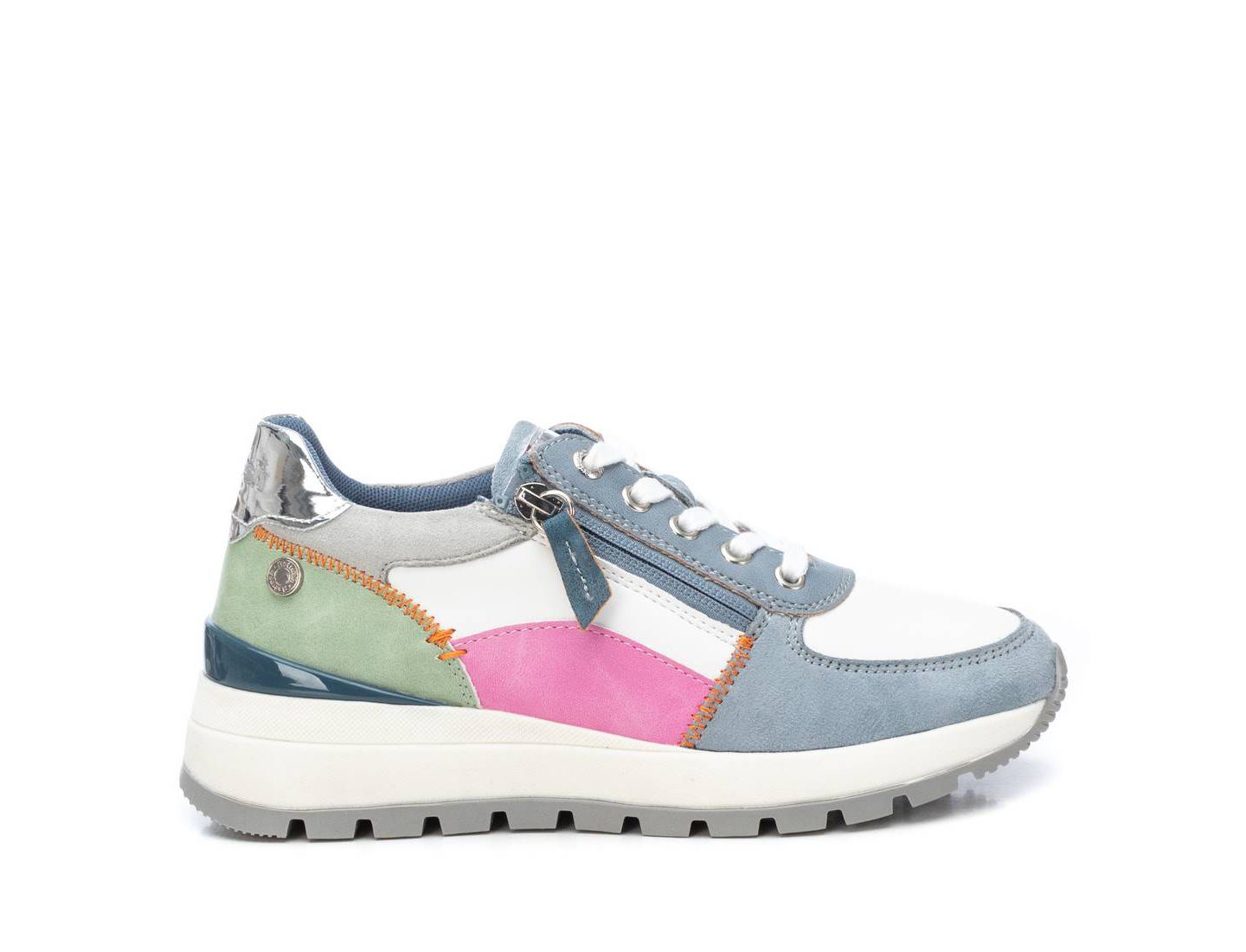 Женские кроссовки XTI Casual Sneakers Refresh Collection with Side Zipper, цвет: Разноцветный — фото 2