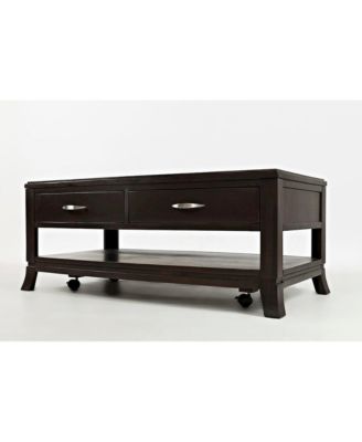 Downtown Contemporary 48" Coffee Table, Dark Merlot