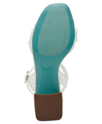 Women's Blare Floral Applique Block Heel Sandals