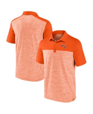Fanatics - Men's Orange Houston Astros True Classics Avid Fan Brushed Polo