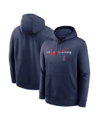 Nike - Men's Navy Los Angeles Angels Swoosh NeighborHOOD Pullover Hoodie