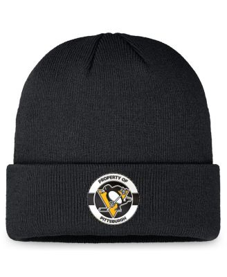 Fanatics - Men's Black Pittsburgh Penguins Authentic Pro Training Camp Cuffed Knit Hat