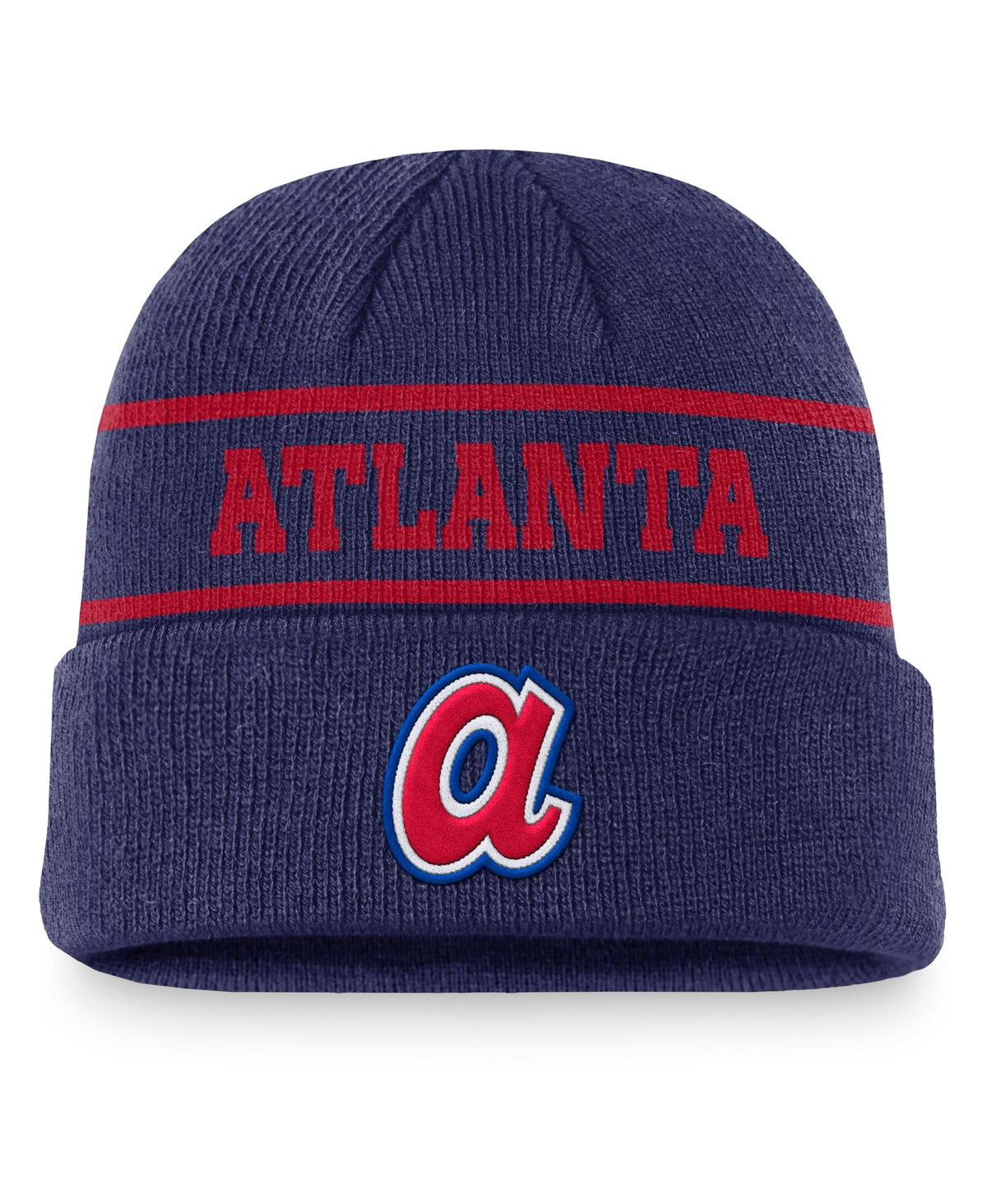 Nike Men's Royal Atlanta Braves Cooperstown Collection Rewind Terra Cuffed Knit Hat In Royal