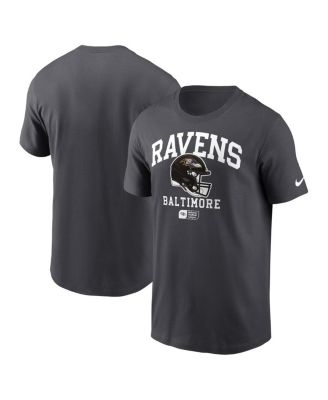 Nike - Men's Anthracite Baltimore Ravens Helmet Essential T-Shirt