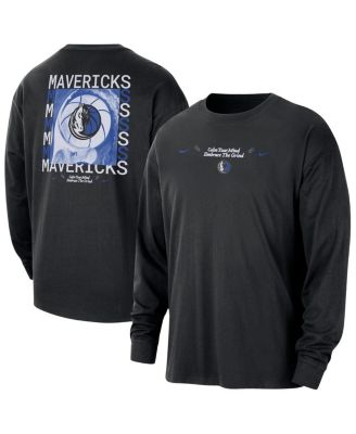 Nike - Men's&nbsp; Black Dallas Mavericks Courtside Oversized Long Sleeve T-Shirt