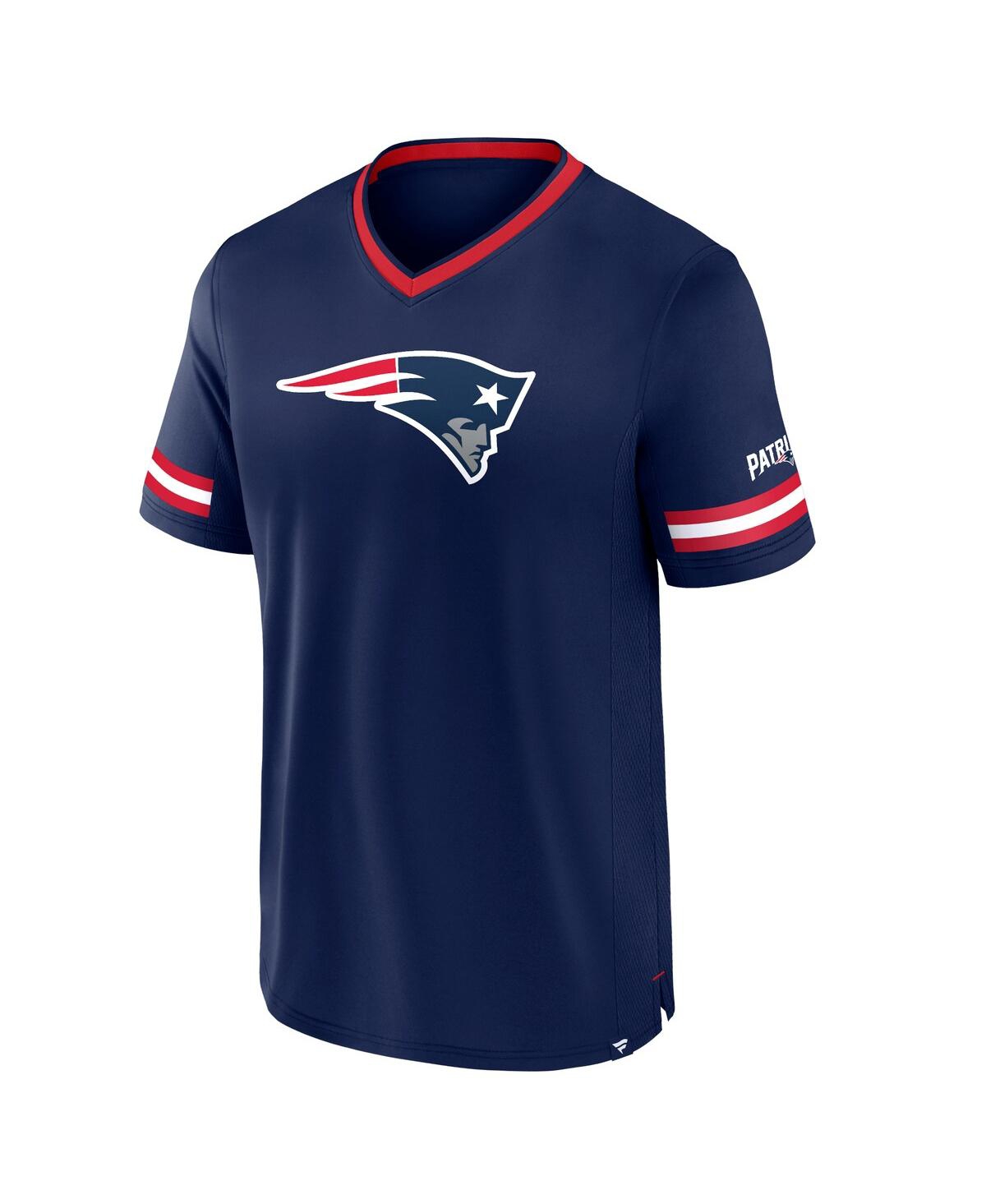 Fanatics Men's Navy New England Patriots Stripe Stacking T-shirt In Navy