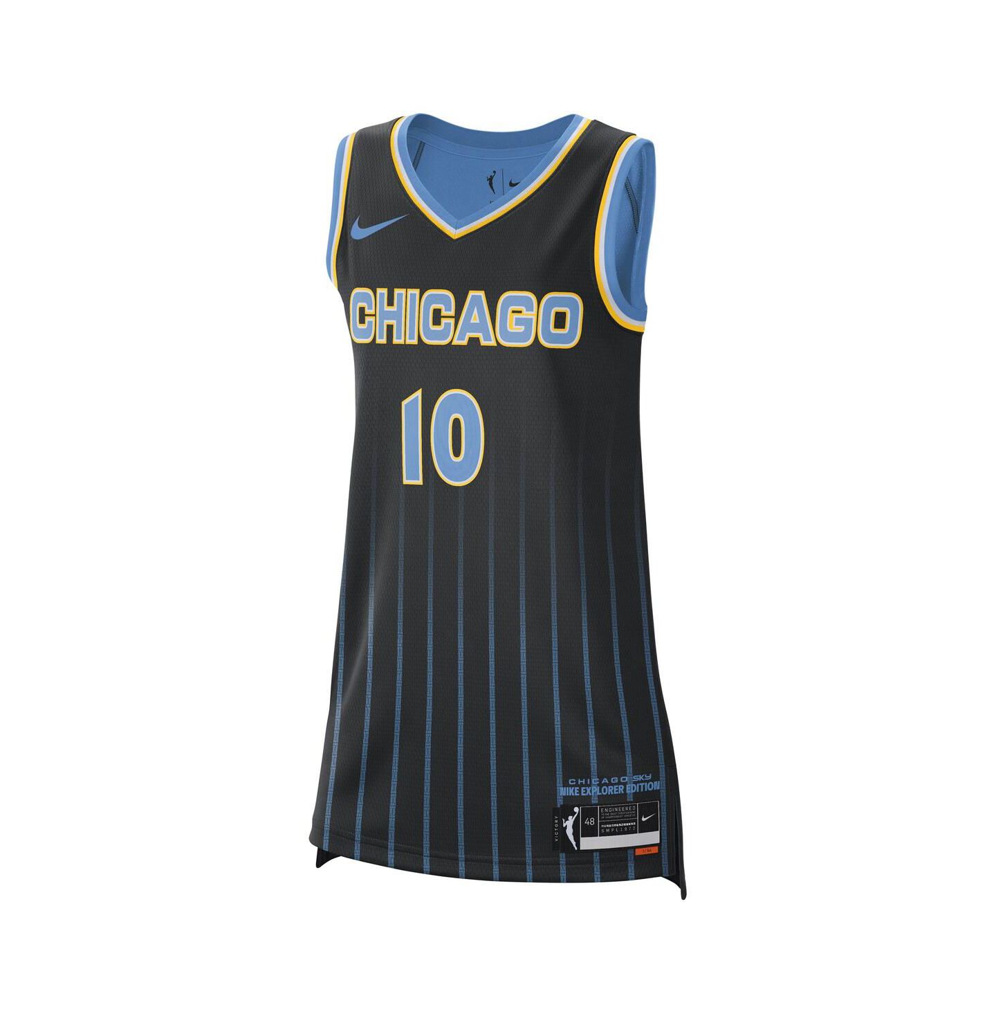 Топ Nike Kamilla Cardoso Black Chicago Sky 2024 WNBA Draft Explorer Jersey — фото 2