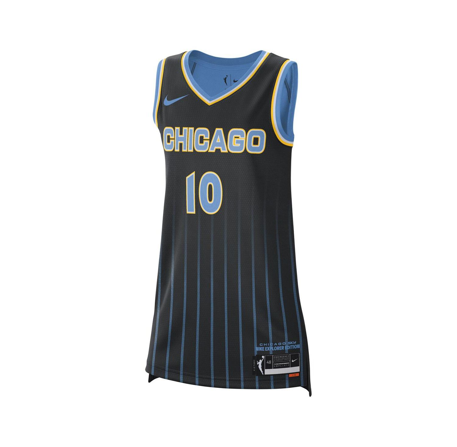 Men's and Women's Kamilla Cardoso Black Chicago Sky 2024 WNBA Draft Explorer Jersey