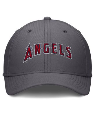 Men's Gray Los Angeles Angels Swoosh Performance Flex Hat
