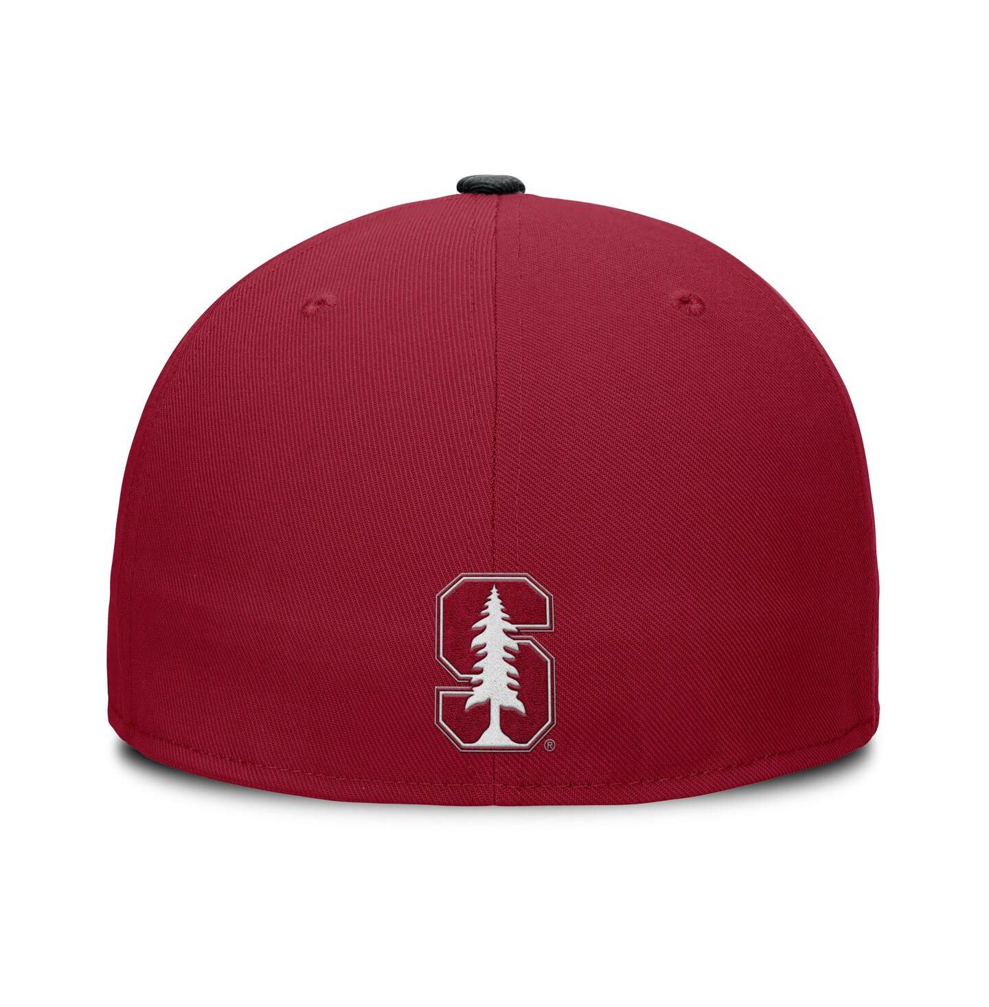 Мужская кепка Nike Cardinal/Black Stanford Cardinal Two-Tone Primetime Performance Fitted Hat — фото 4