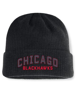 Fanatics - Men's Black Chicago Blackhawks Andee Cuffed Beanie
