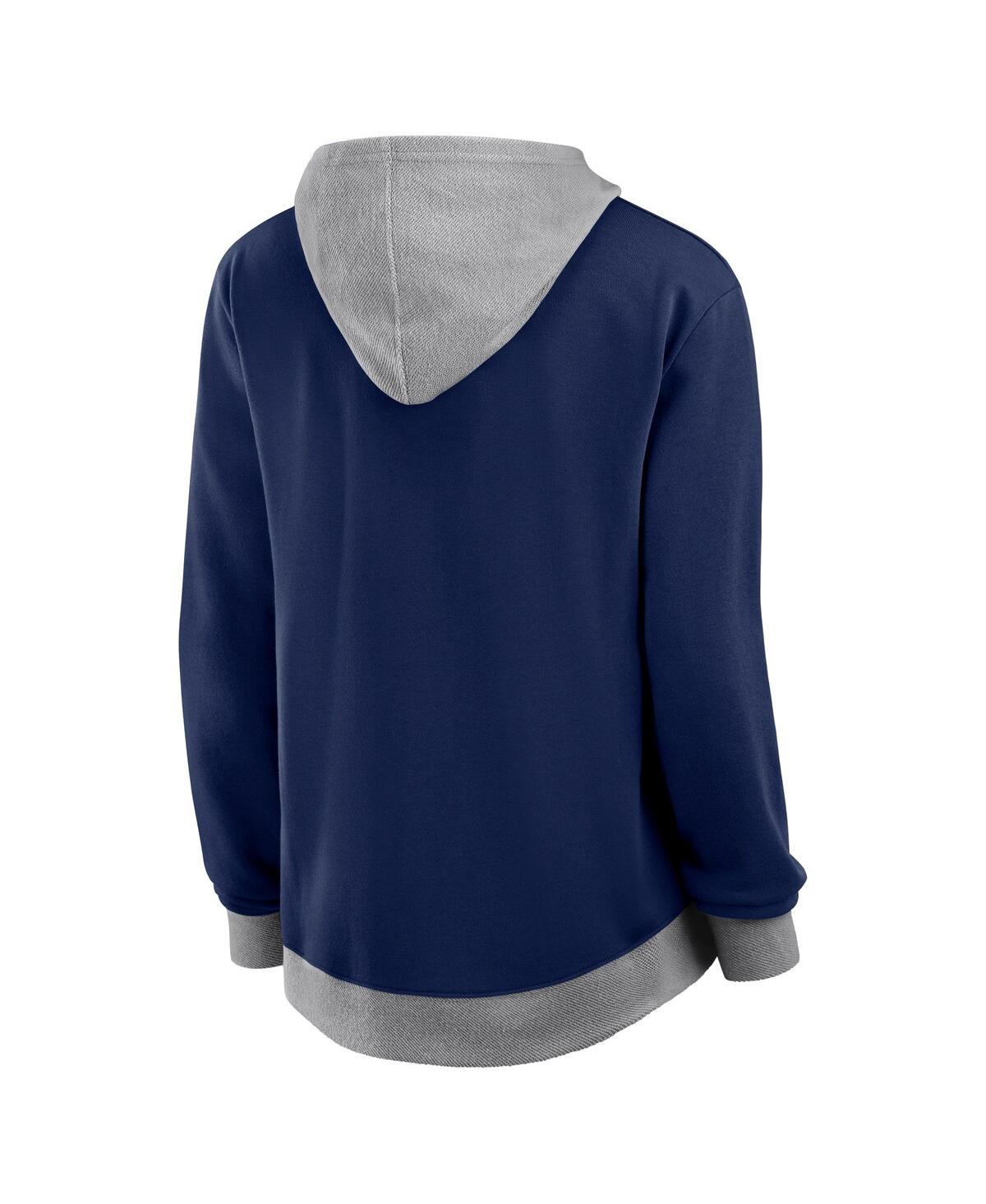 Fanatics Women's Navy Houston Astros Hit It French Terry Full-zip Hoodie In Navy