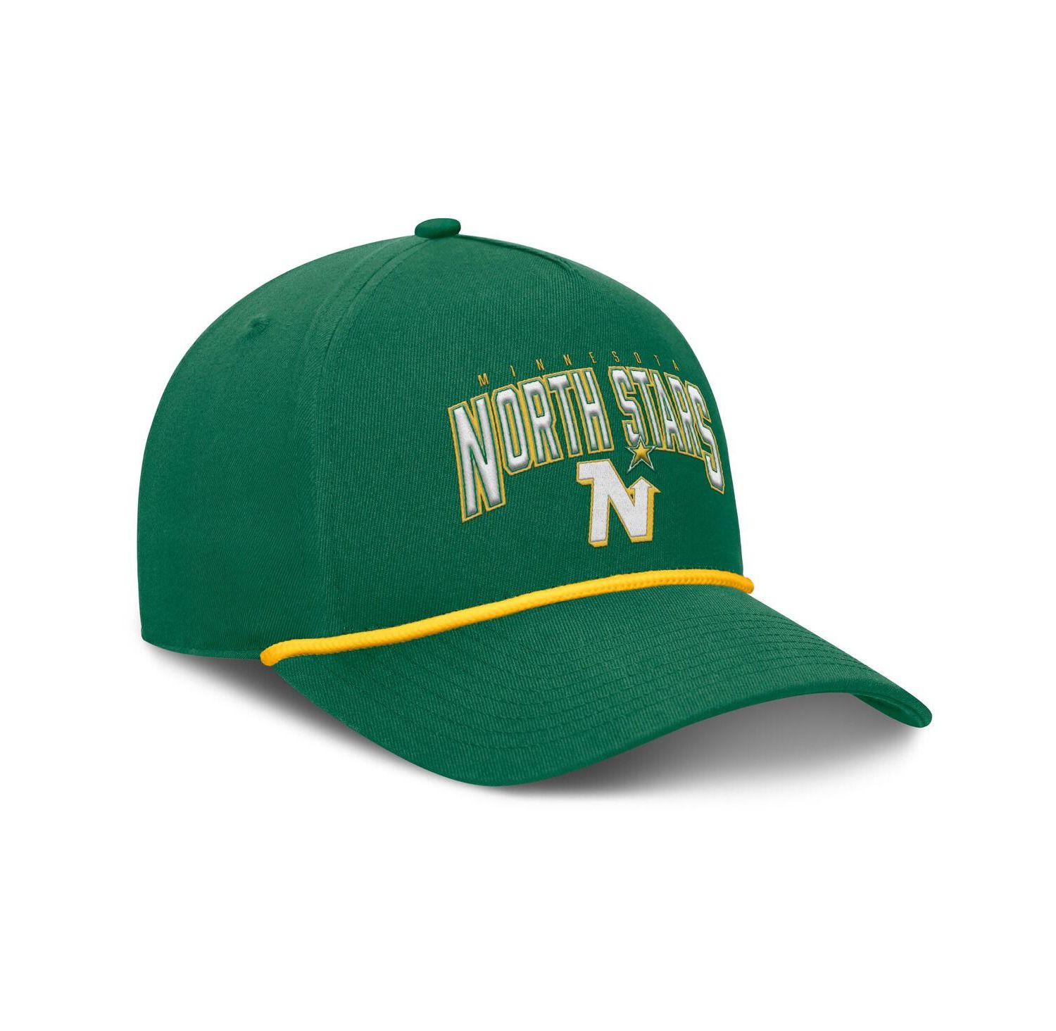 Men's Kelly Green Minnesota North Stars Decades Collection A-Frame Rope Adjustable Hat