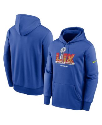 Nike - Men's Royal Super Bowl LIX Performance Pullover Hoodie