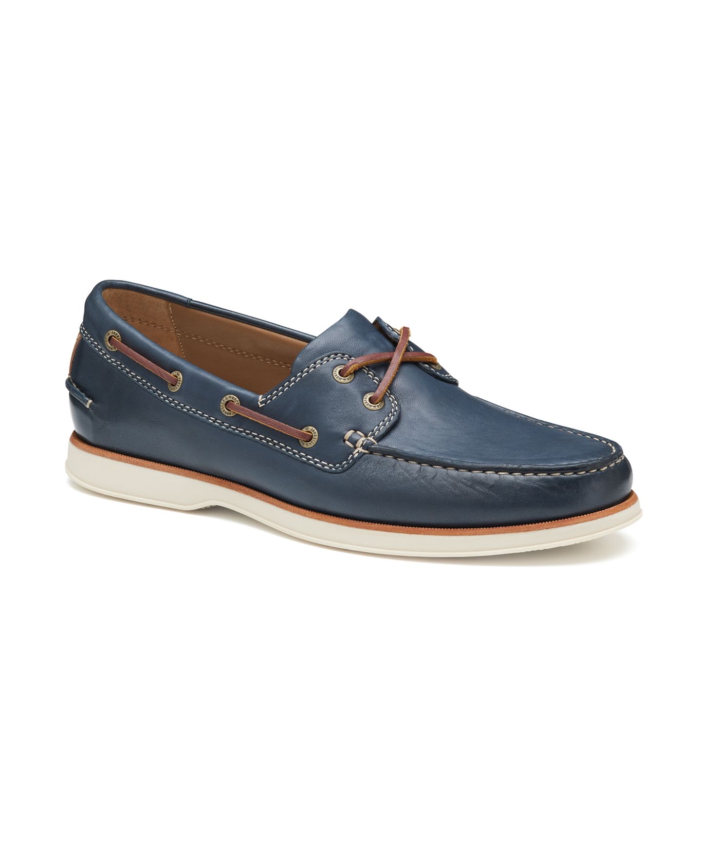 Обувь Johnston & Murphy Men's Monaco 2-Eye Boat Shoe, цвет: Тёмно-синий — фото 1