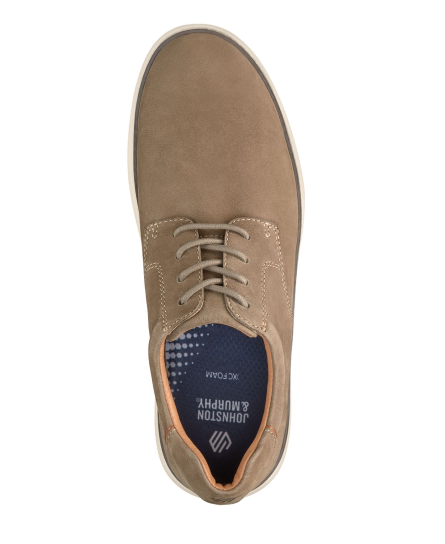 Мужские кроссовки Johnston & Murphy McGuffey 2 Plain Toe, цвет: Серо-коричневый нубуковый — фото 4