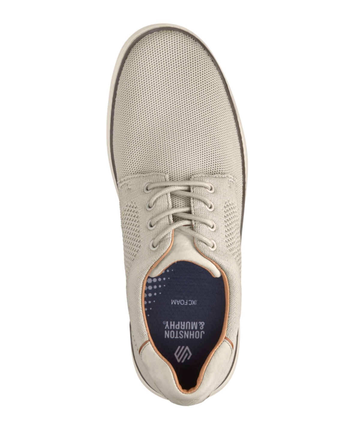 Johnston & Murphy Men's Mcguffey 2 Knit Plain Toe Sneaker In Beige Knit